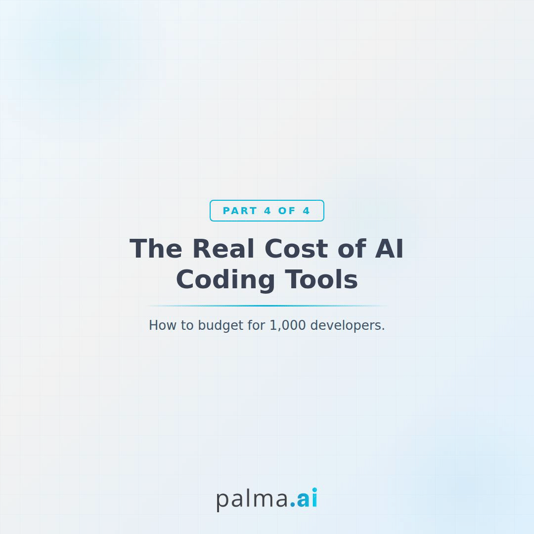 The Real Cost of AI Coding Tools — And How to Budget for 1,000 Developers